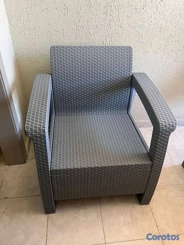 muebles y colchones - Juego de terraza (3 piezas) en excelente estado 5