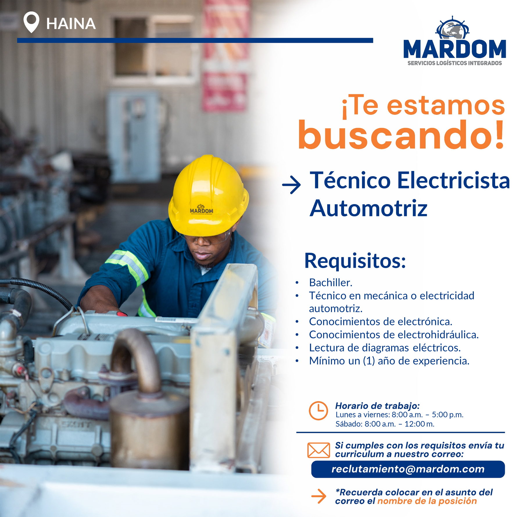 empleos disponibles - Tecnico Electricista Automotriz