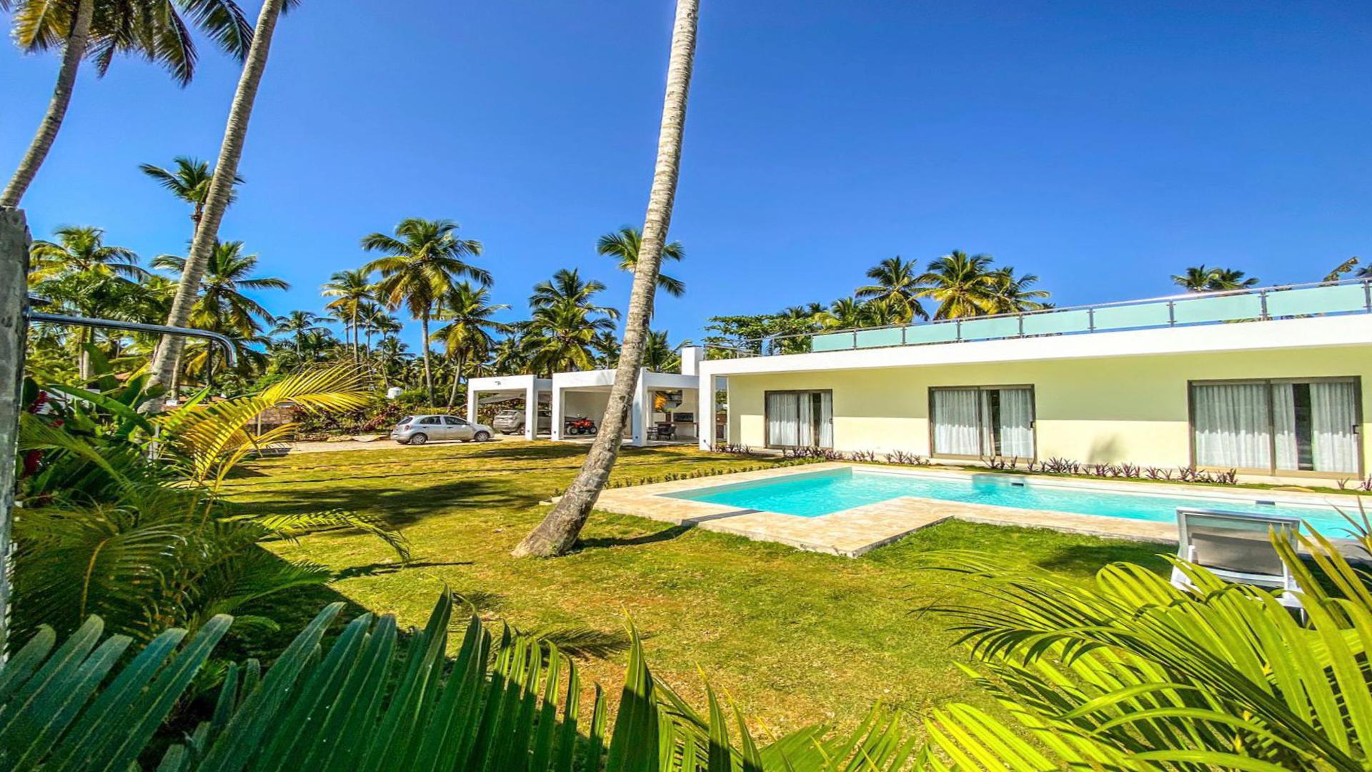 casas vacacionales y villas - RENTA DE VILLA CON GYM Y PISCINA EN LAS TERRENAS