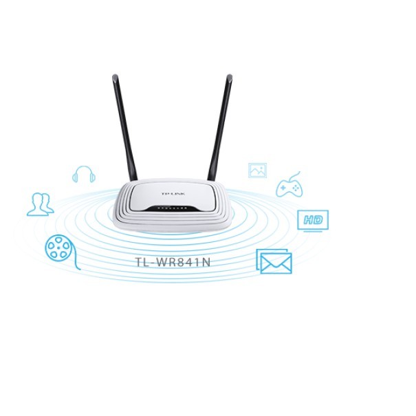computadoras y laptops - ROUTER WIRELESS TP-LINK TL-WR841N(US), 2.4GHZ/300MBPS, 1 PUERTO WAN + 4 PUERTOS 