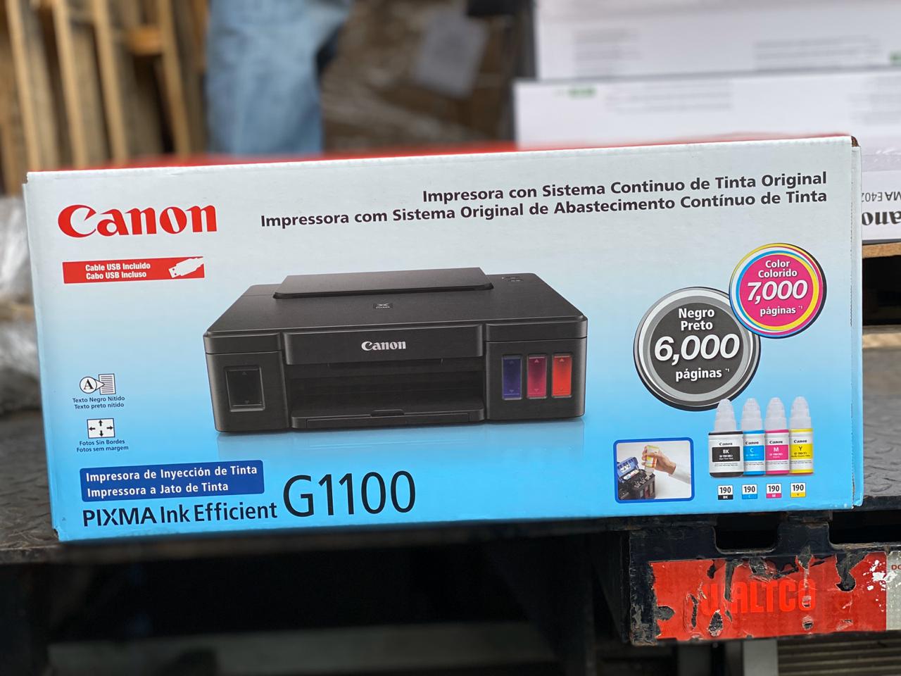 impresoras y scanners - Impresora  CANON de Tinta Continua G1100