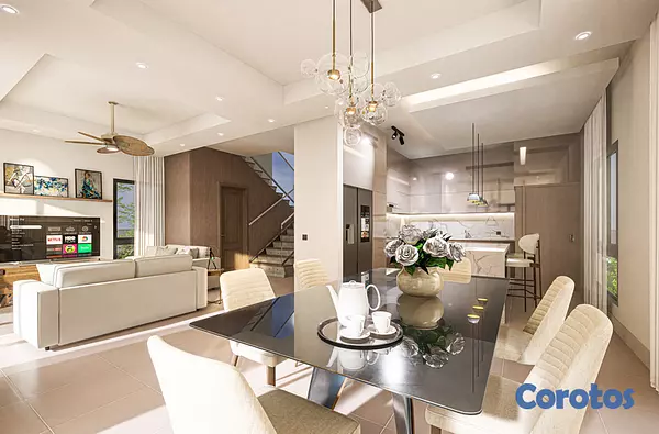 casas vacacionales y villas - Villas en Vista Cana en Plano con facilidades 5