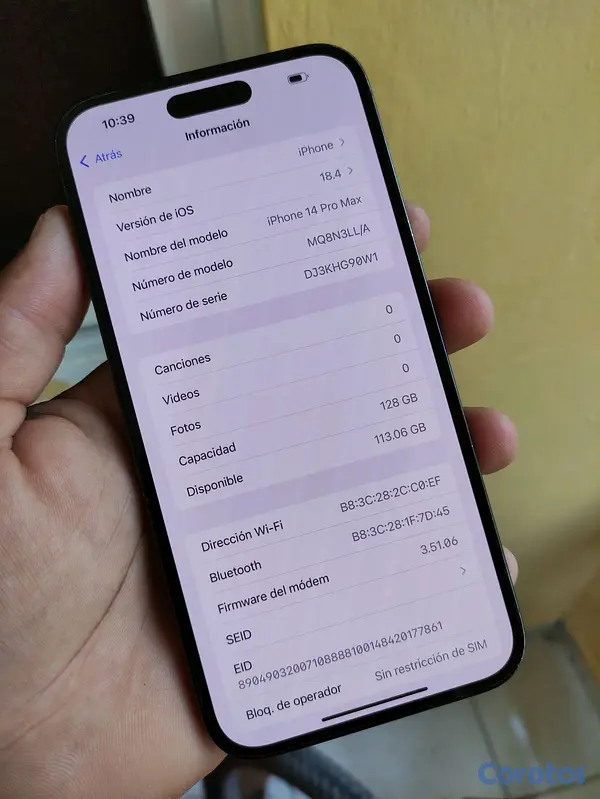 celulares y tabletas - IPHONE 14 PRO MAX 128GB DESBLOQUEADO  2