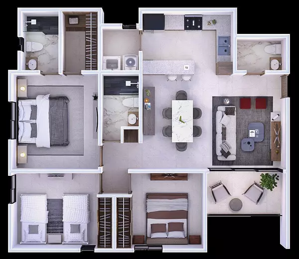 apartamentos - Apartamentos en Venta en Alaia Residences | Rieles de Gurabo, Santiago 4