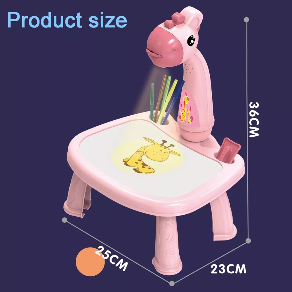 juguetes - Mesa Proyector de dibujo para niños incluye 12 colores 1 libro 24 diseños  5