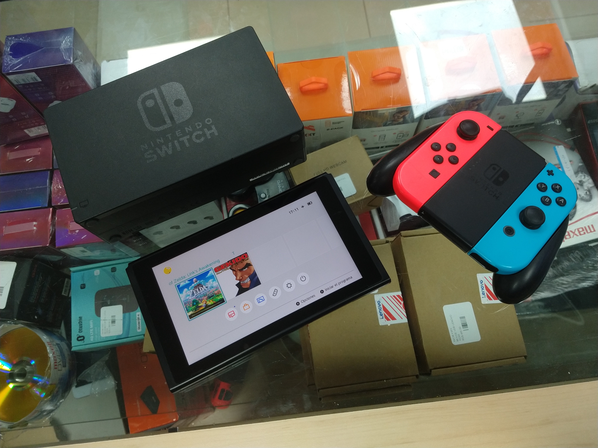 consolas y videojuegos - Nintendo switch hakeado con 2 juegos