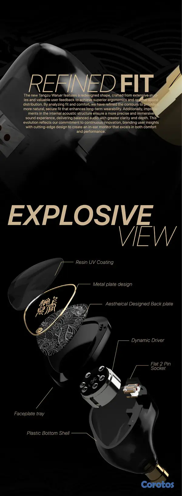 camaras y audio - Tangzu Wan'er 2 auriculares IEM 10mm DD jack 3.5mm y type C con Mic disponibles 6