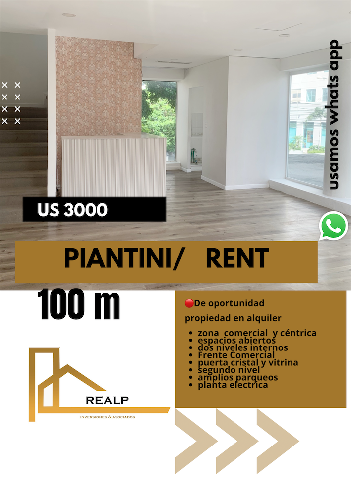 oficinas y locales comerciales - Local Piantini 100 m
