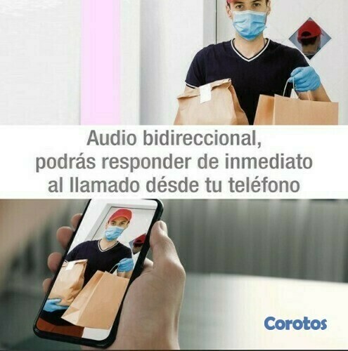 camaras y audio - Timbre inteligente con cámara wifi para puertas recargable 3
