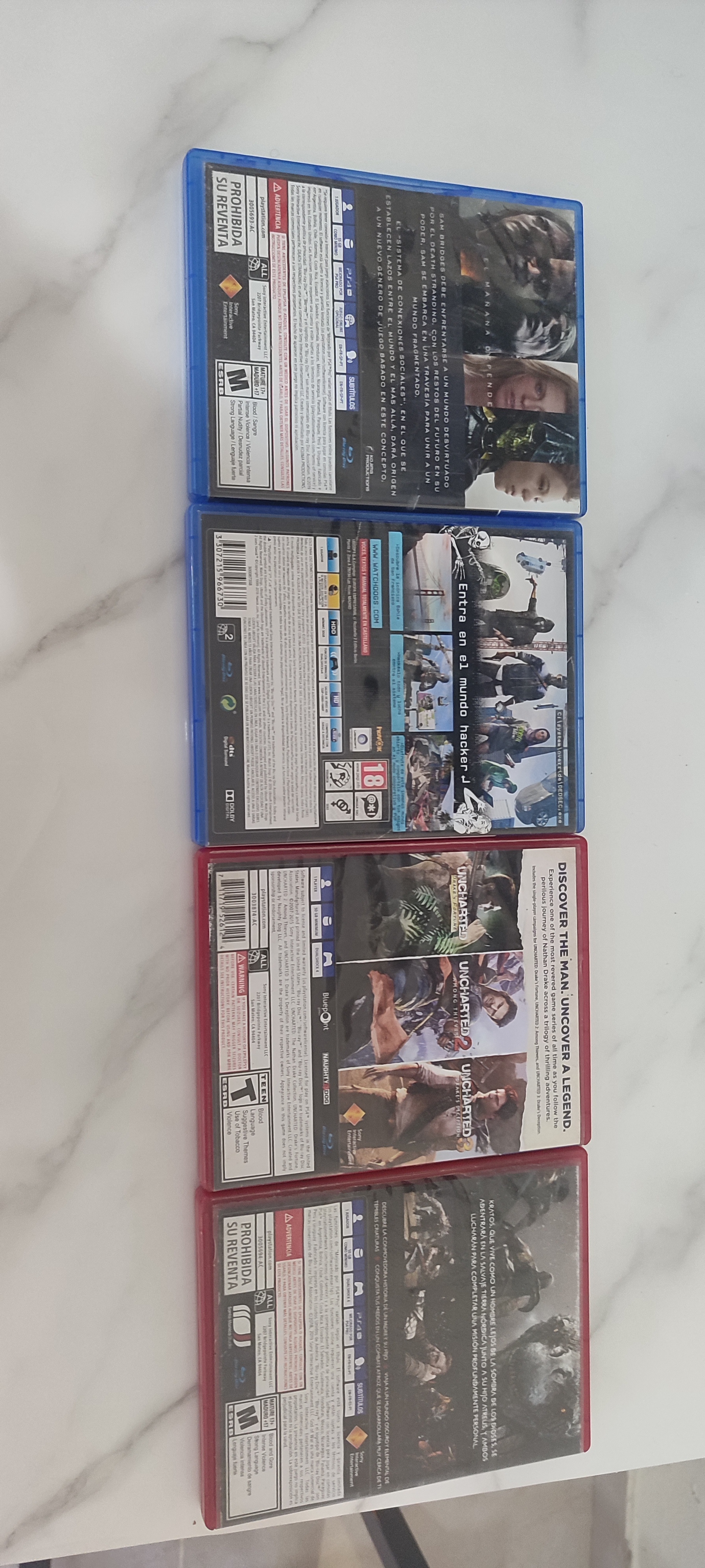 consolas y videojuegos - Discos PS4 mismo precio cada uno 1