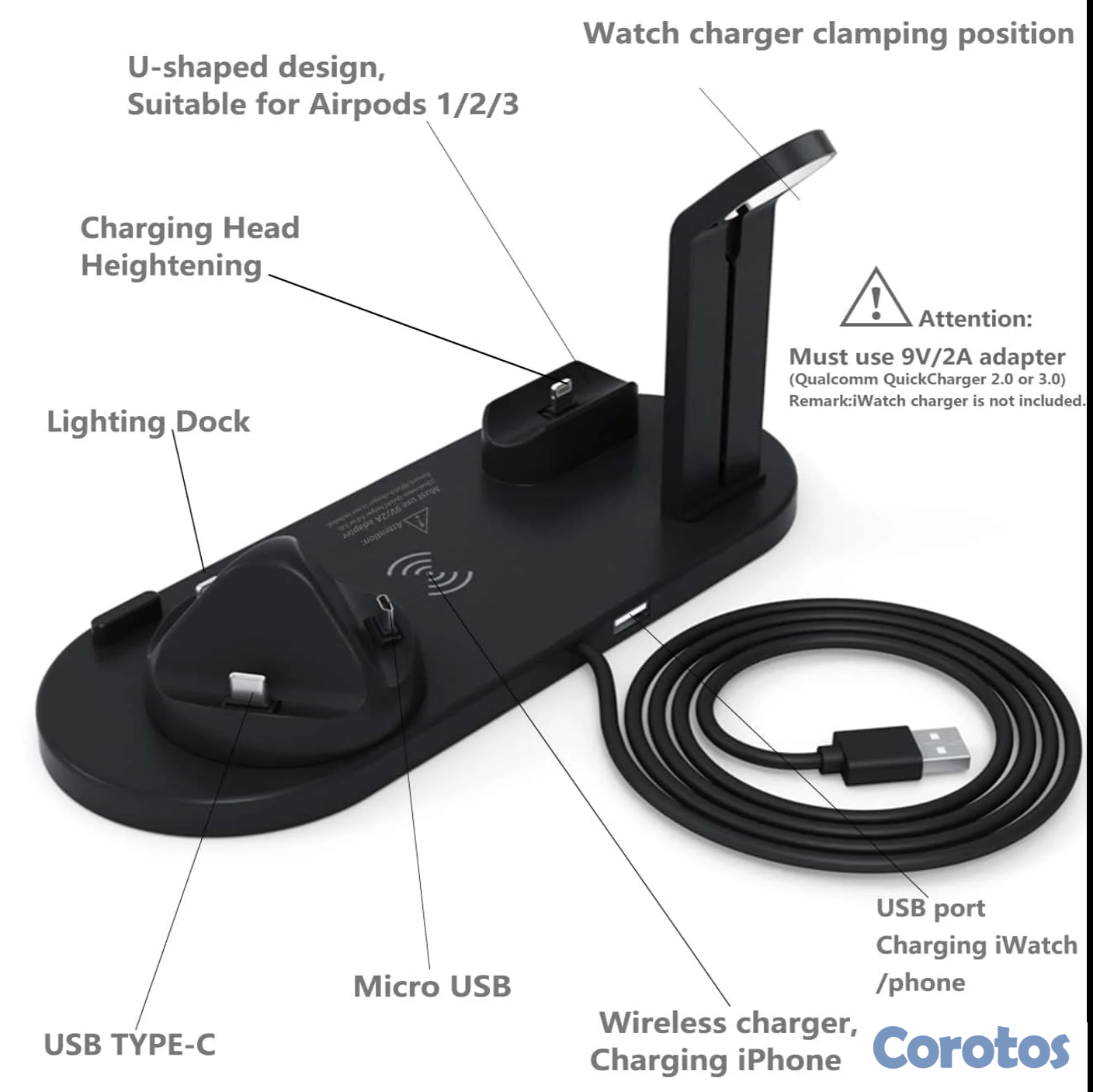 otros electronicos - Cargador multiple 4