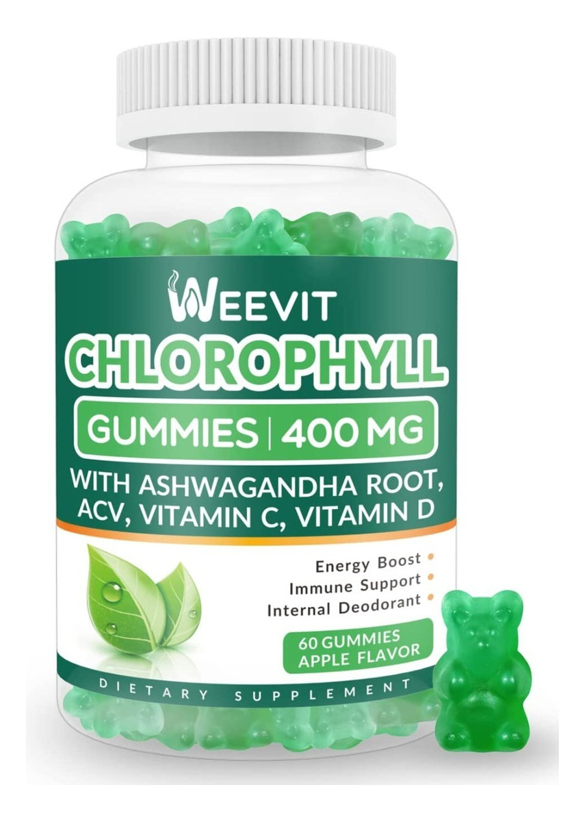 Salud y Equipamiento Médico - Clorofila 60 Gum 400 Mg Weevit 1
