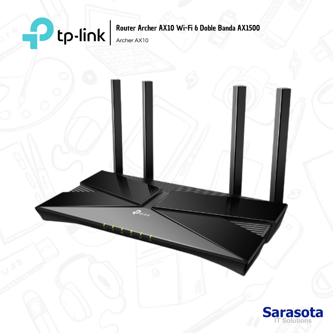 accesorios para electronica -  TP-Link Router Archer AX10 con wifi 6 0