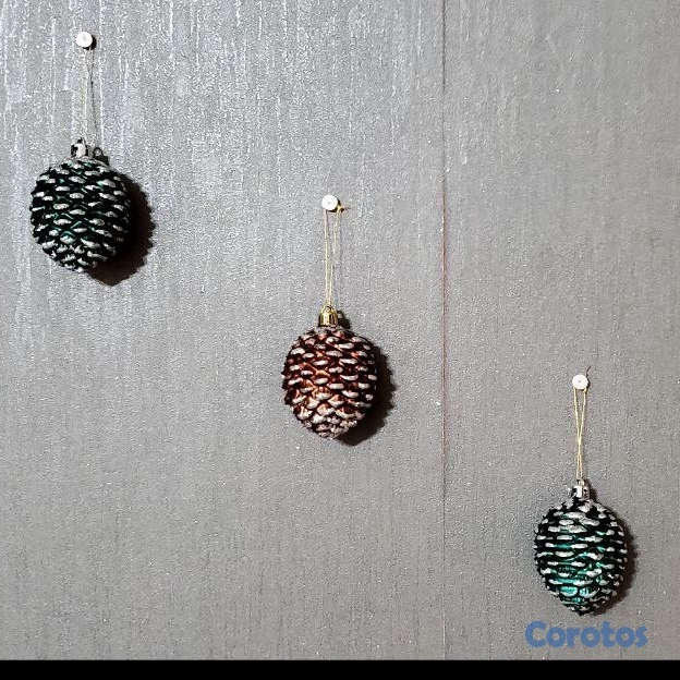 decoración y accesorios - Adorno de navidad (Pared o árbol). Piñones y venad 5