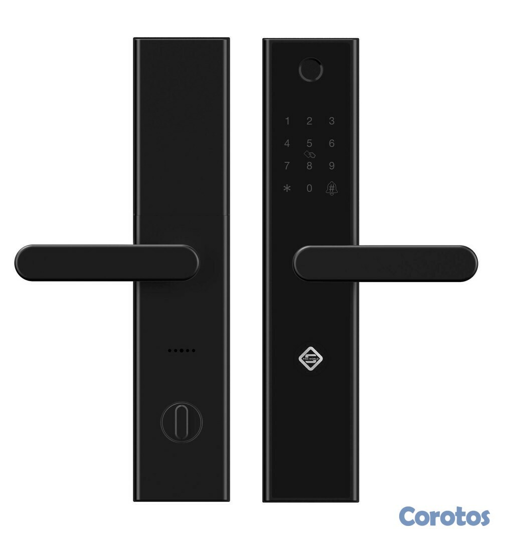otros electronicos - Cerradura smart para puerta con huella digital inteligente y llaves de acceso 2