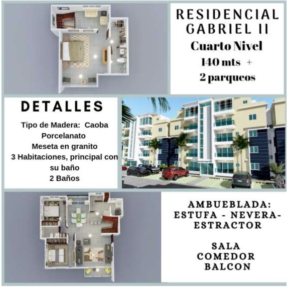apartamentos - Apartamentos en Santiago - RES GABRIEL II 1