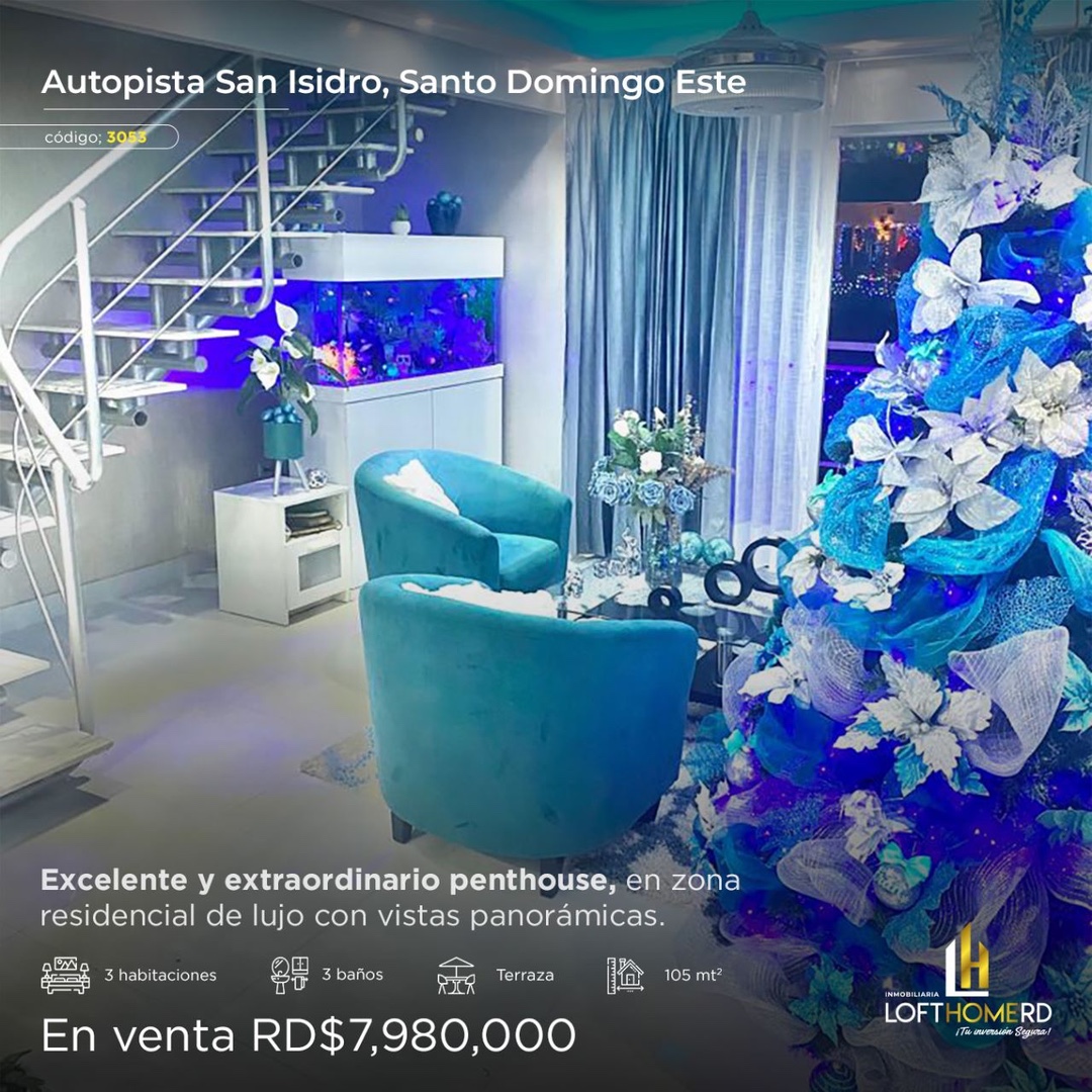 apartamentos - Venta de penthouse en la autopista de san Isidro Santo Domingo este  2
