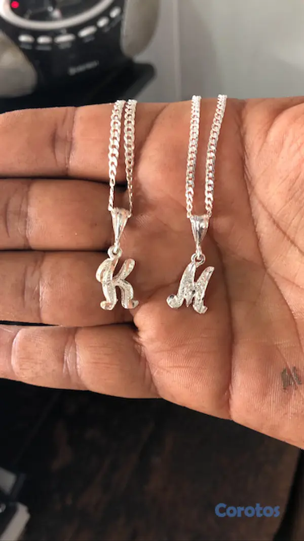 joyas, relojes y accesorios - Cadenas con iniciales plata 925