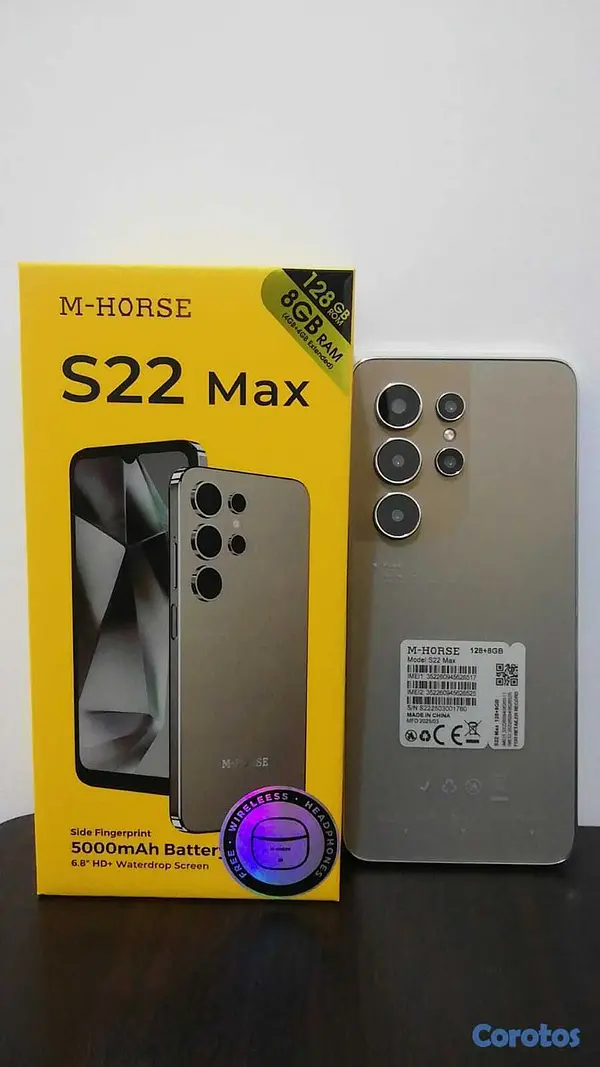 celulares y tabletas -  Teléfono M-HORSE S22 MAX 128GB + 8GB 4