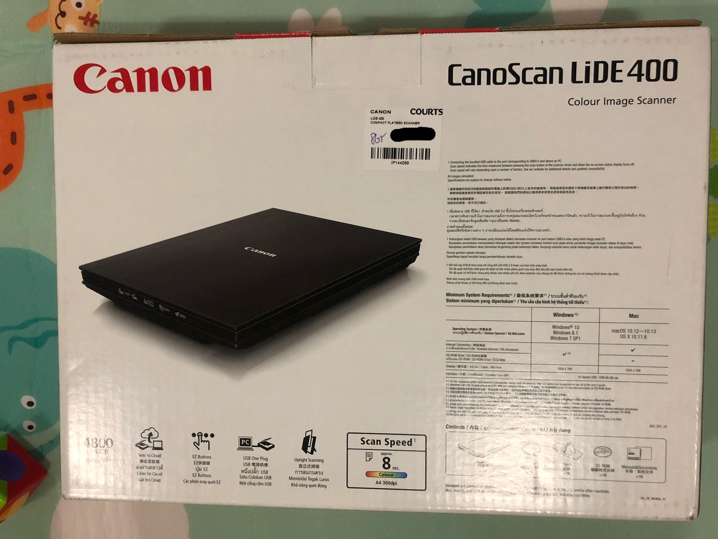 impresoras y scanners - TOTALMENTE NUEVO CON GARANTIA DE CANON,CANON LIDE 400 ,SCANNER CANON LIDE 400  2