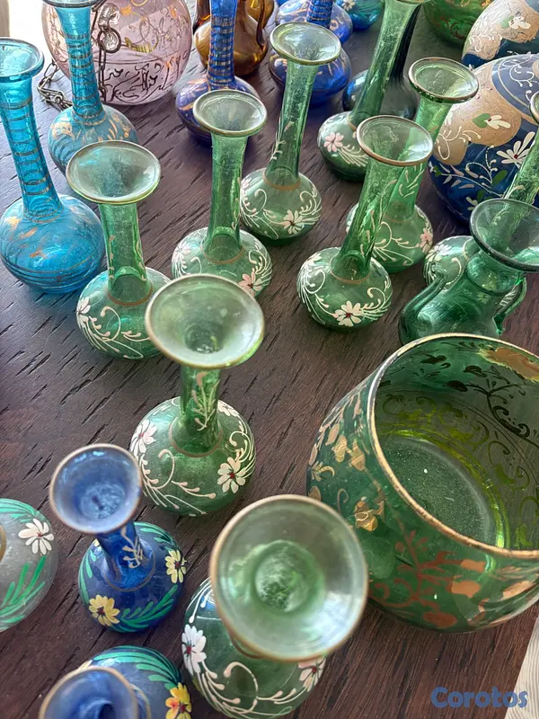 arte y antigüedades - Set de Floreros Decorativos Antiguos 3