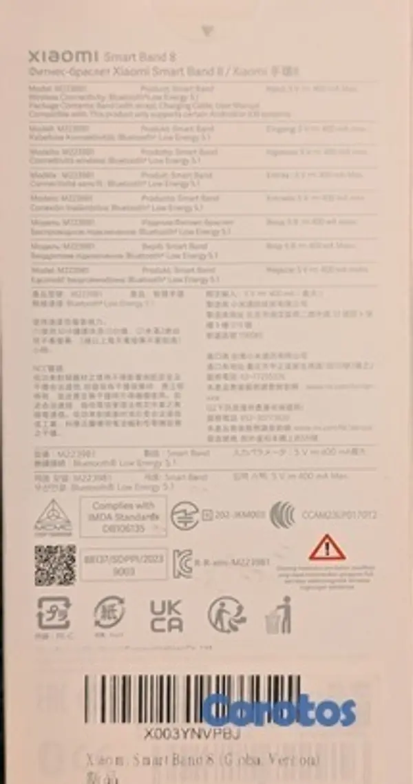 otros electronicos - Xiaomi Smart Band 8 Global Version 7