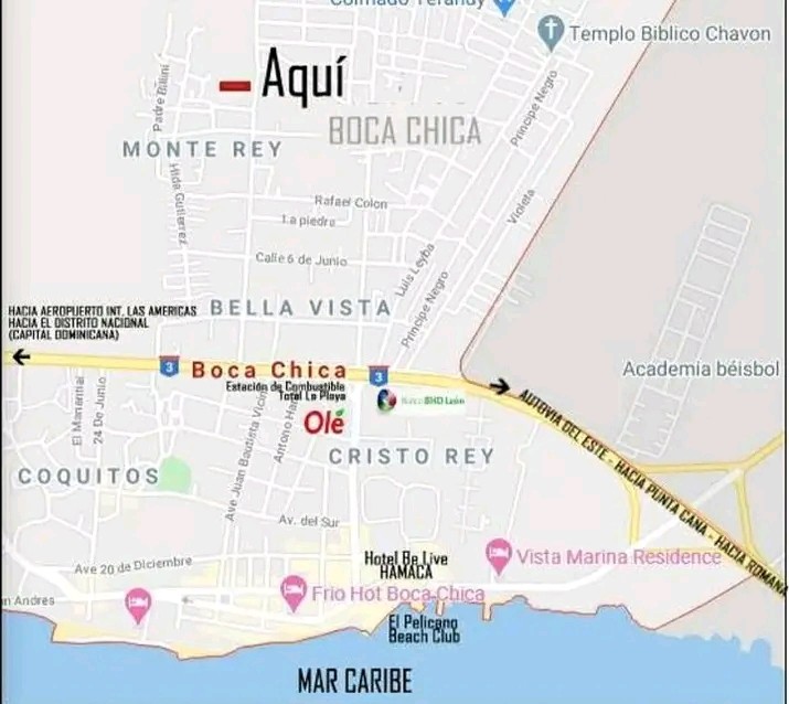 casas vacacionales y villas - Casa 4DOR/3BAÑO 400mt2 en Boca Chica con Piscina 4