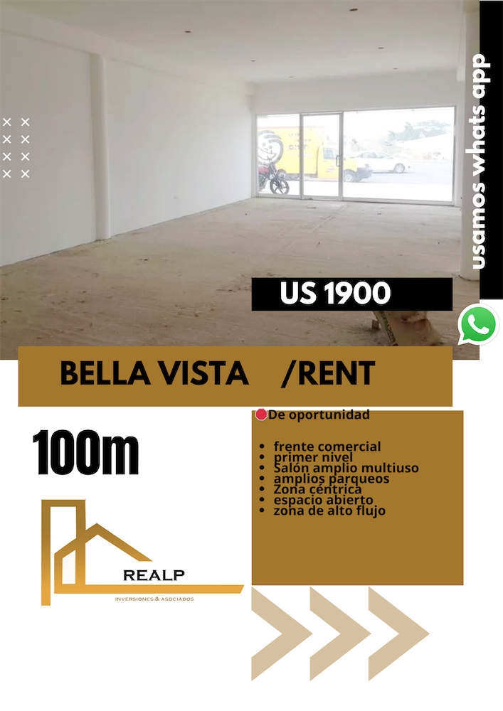 oficinas y locales comerciales - Local comercial en bella vista  0