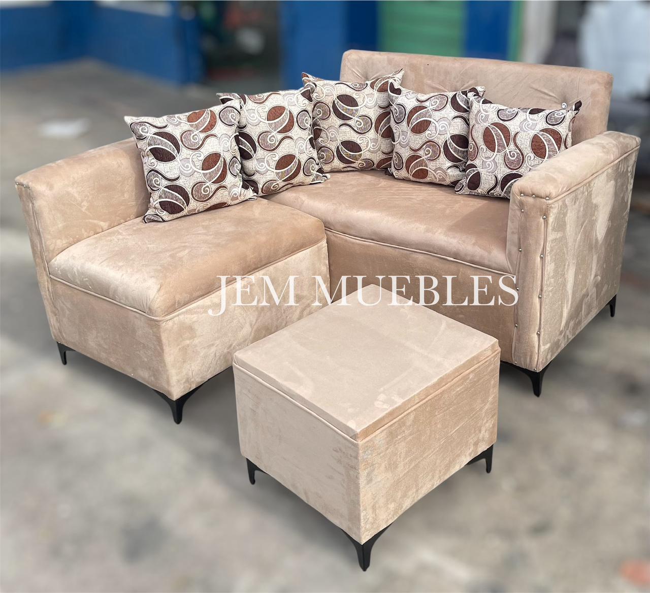 muebles y colchones - Mueble Mini L Juego de sala 