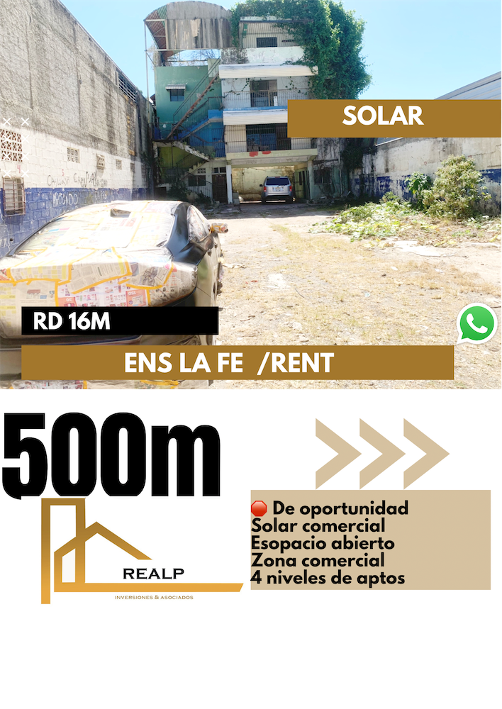 solares y terrenos - Solar en venta 500m 0