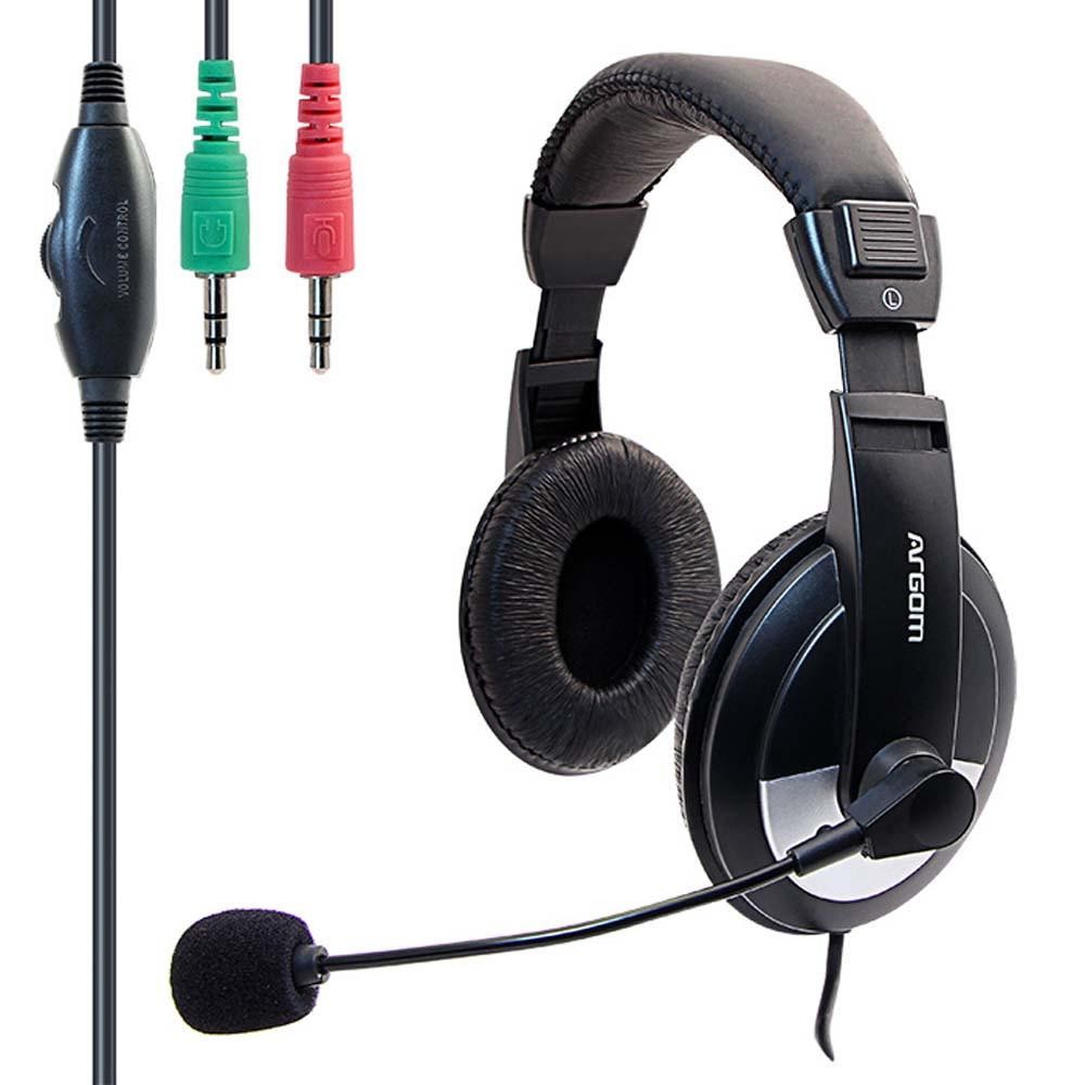 computadoras y laptops - AUDIFONO ARGOM PRO 75 STÉREO, LONGITUD DEL CABLE: 1.8M (6 PIES) CON MICRÓFONO 0
