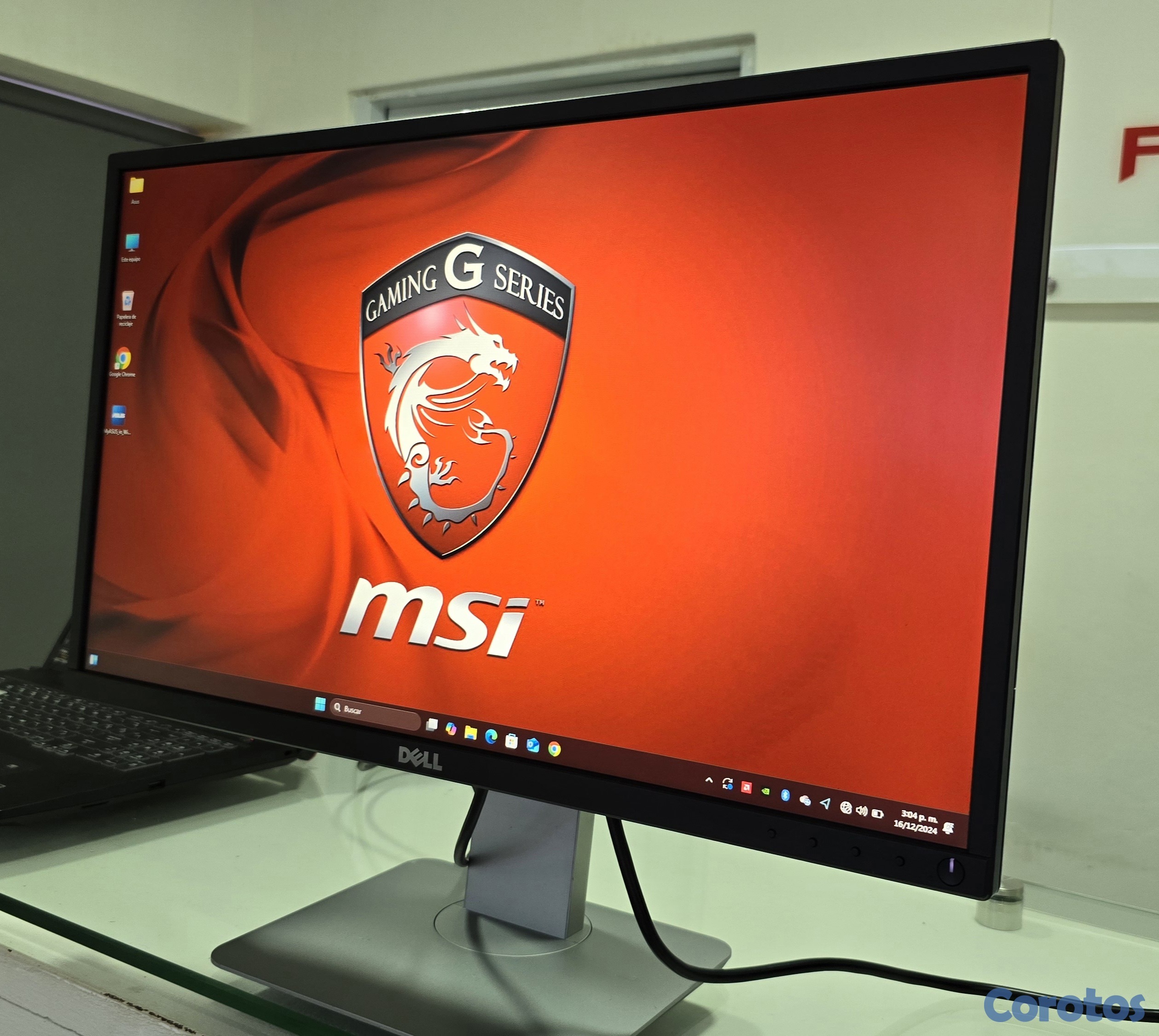 computadoras y laptops - Monitor Dell 24 Pulg hdmi vga trae usb 2