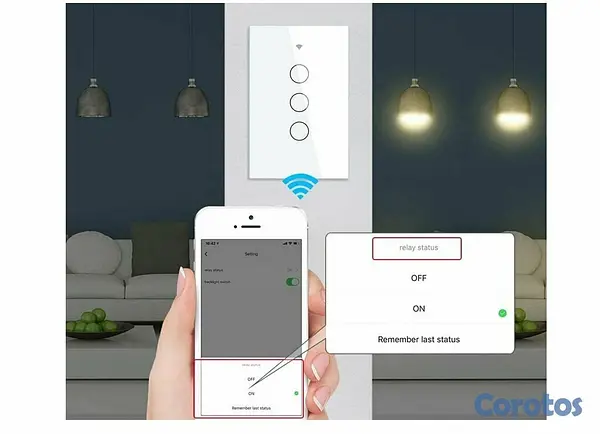 otros electronicos - INTERRUPTOR WIFI-3 CONECTORES 2