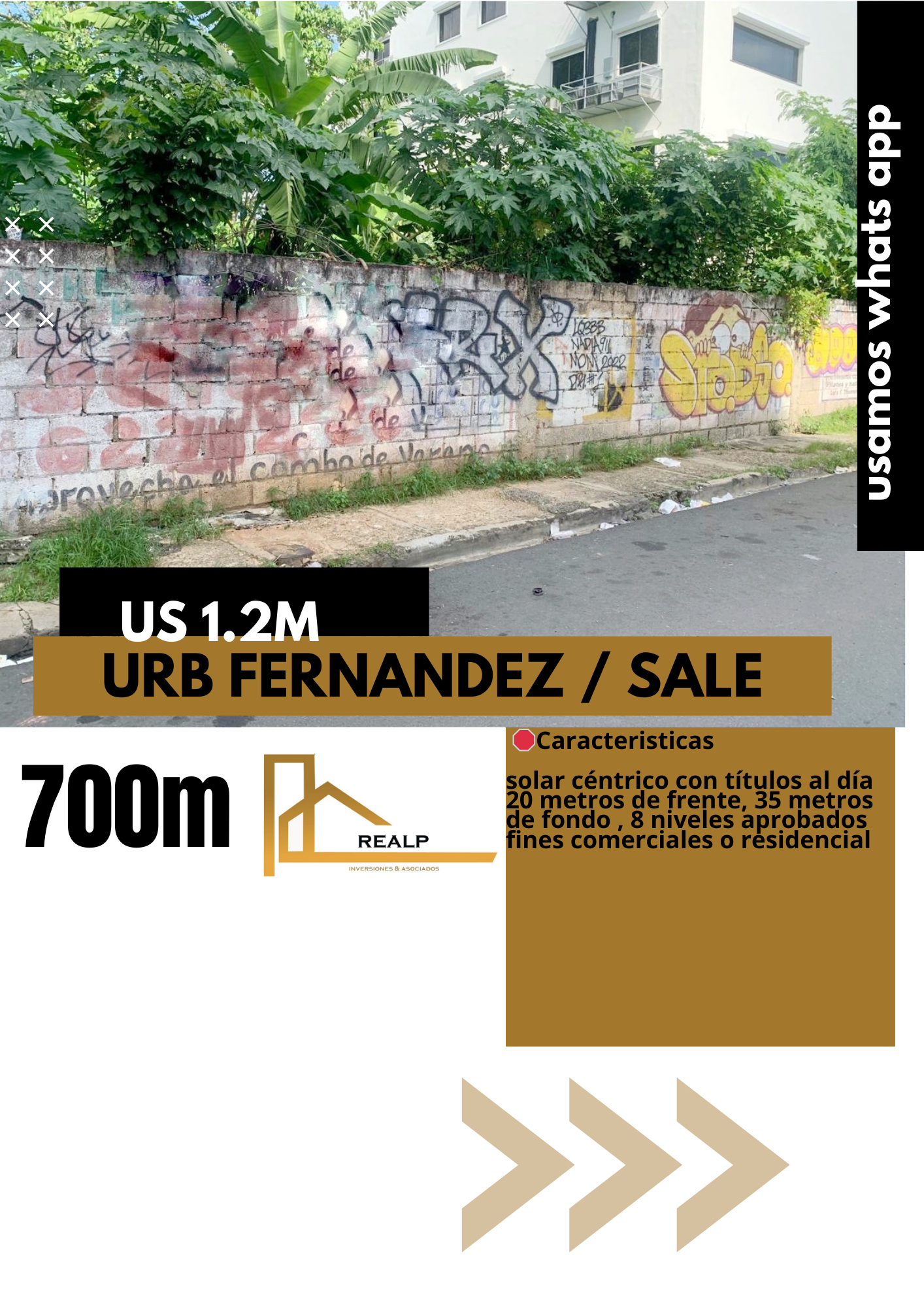 solares y terrenos - Solar céntrico  en Urb Fernández 