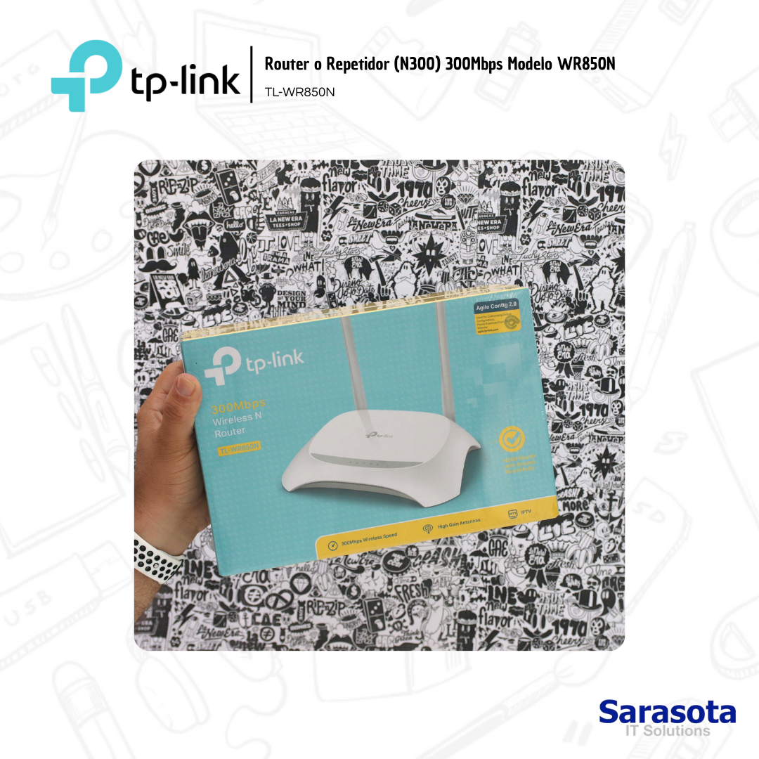 accesorios para electronica - TP-Link Router o repetidor WR850N 850N N300 1