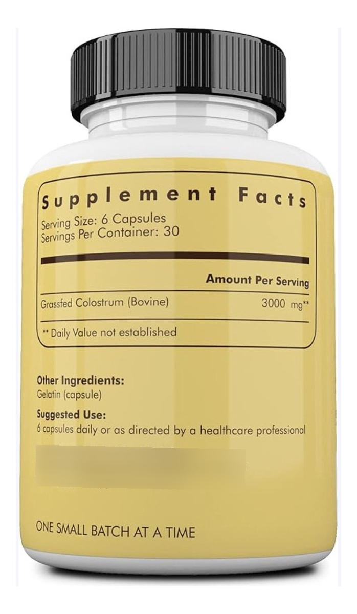 Salud y Equipamiento Médico - Calostro 500 Mg - 180 Capsulas - U - Unidad A $3055 2