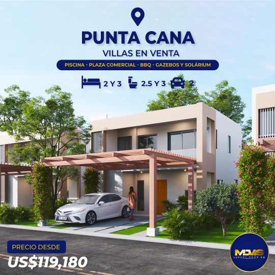 casas vacacionales y villas - Ventas de Villas en PUNTA CANA 