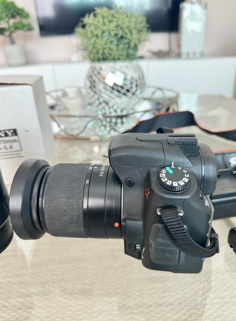 camaras y audio - Cámara Digital Sony Alpha A200 - Negra con dos lentes  de 18-70 mm y 66mm 2