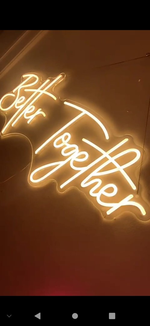 otros electronicos - Letrero Neon Better Together .
Ilumina tus eventos .
