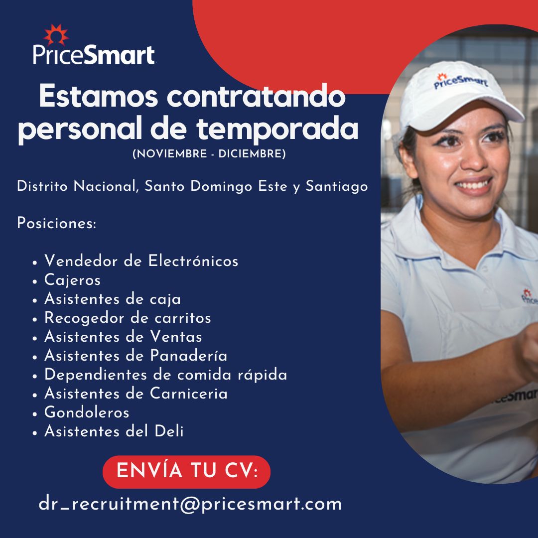 empleos disponibles - Contratando Personal de Temporada
