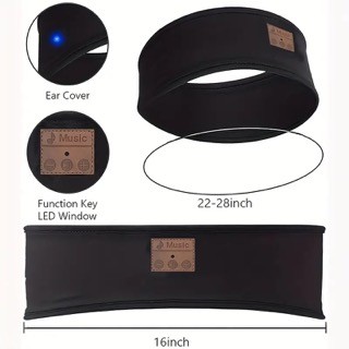 accesorios para electronica - Diadema Auriculares para dormir inalámbricos cintillo deportivo audifonos 3