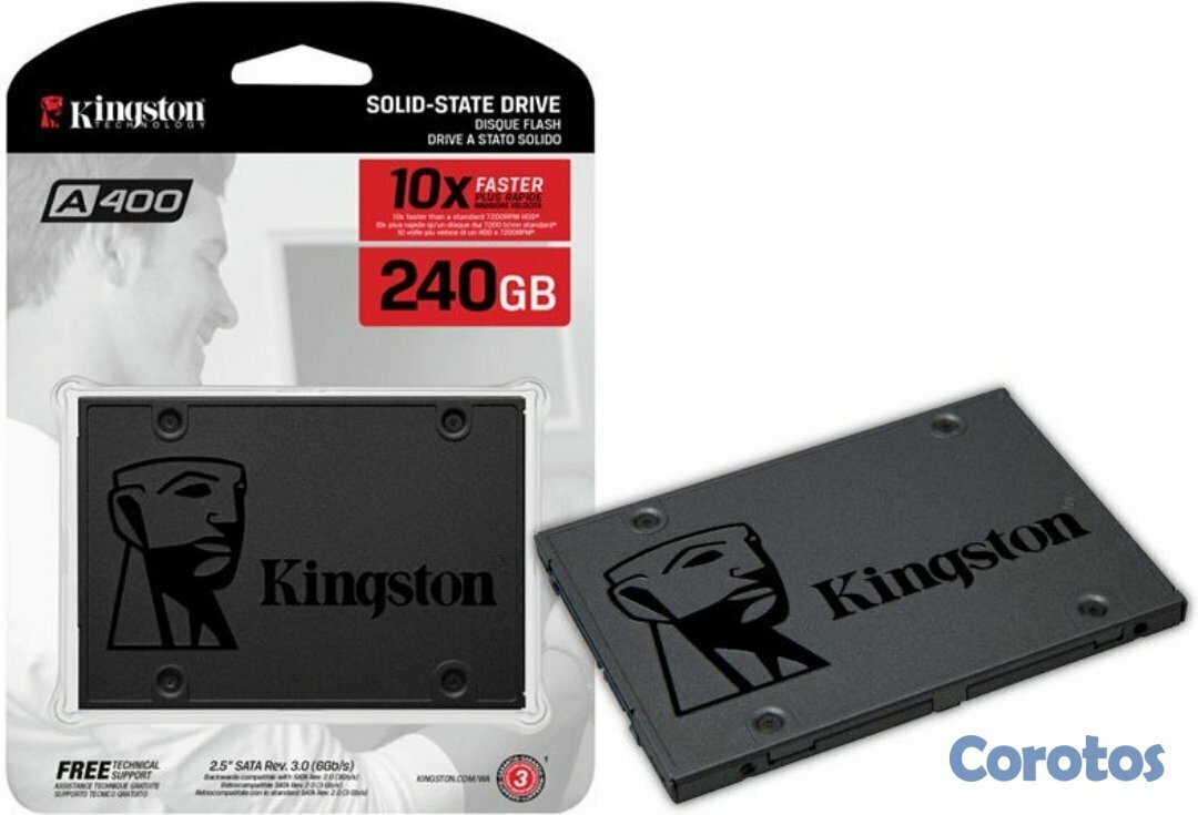 computadoras y laptops - DISCO DE ESTADO SOLIDO KINGSTON 240GB, SATA3, LECTURA: 500MB/S, ESCRITURA 450MB/