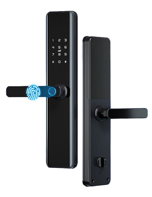 otros electronicos - Cerradura smart electrónica inteligente para puerta huella, app, wifi ( K1 ) 0