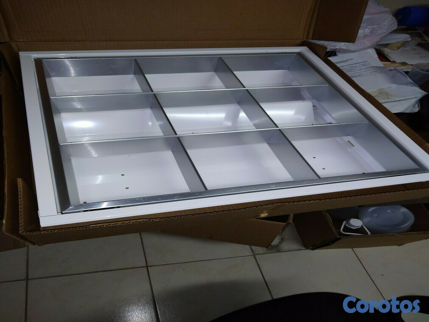 otros electronicos - luminarias parabolicas Sylvania 2' x 2', nuevas 4