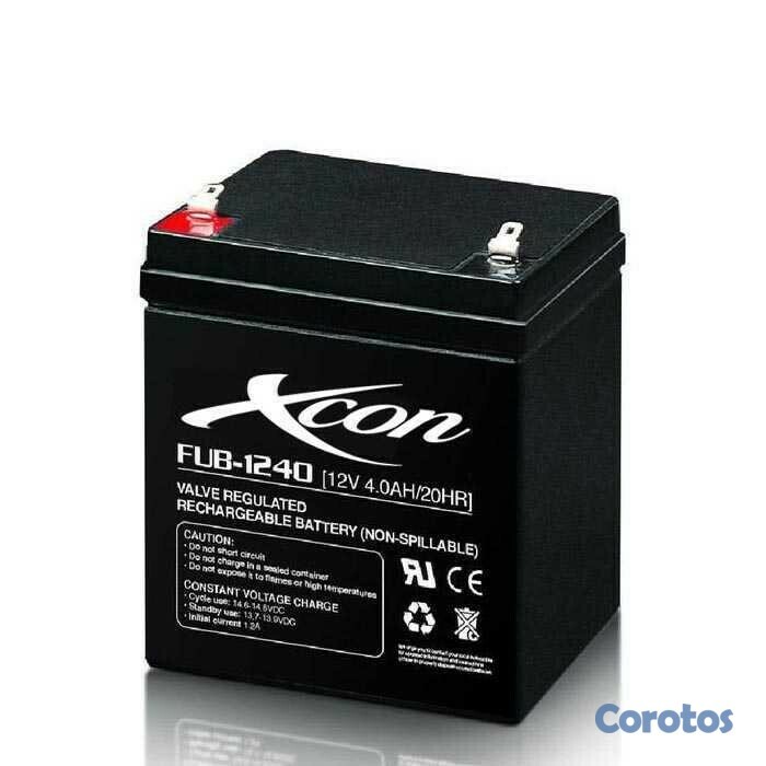 computadoras y laptops - BATERIA XCON PARA UPS 12v/4Amp