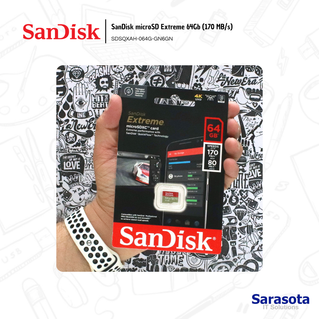 accesorios para electronica - SanDisk microSD Extreme 64Gb (170 MB/s) 1