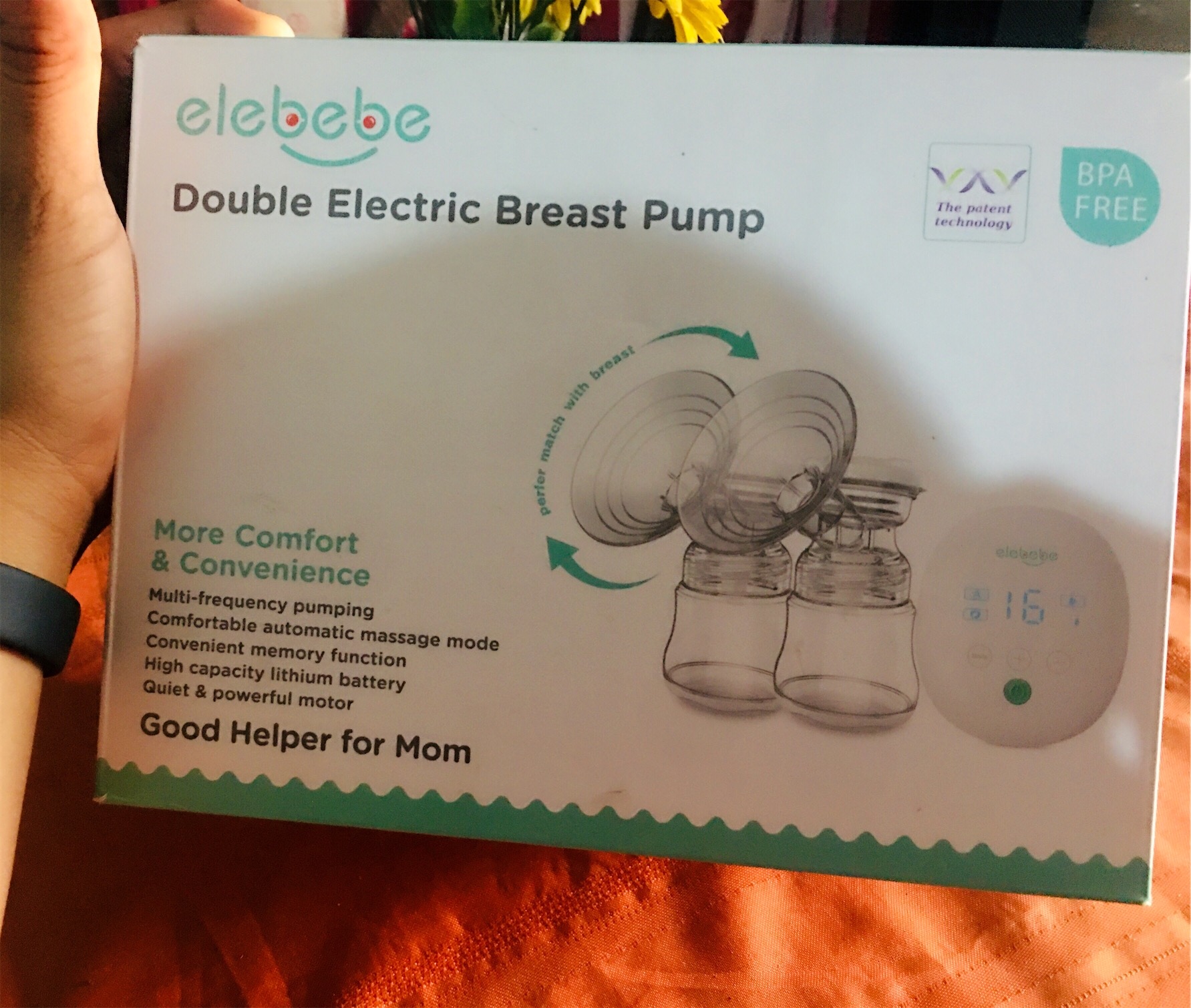cuidado y nutricion - Extractor eléctrico de leche materna.