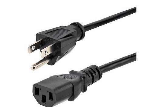 accesorios para electronica - Cable de Alimentación US Plug de 6ft 3 Clavijas  2