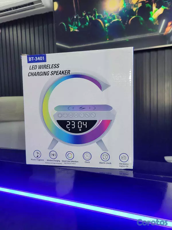 celulares y tabletas - BOCINA LED WIRELESS CHARGING SPEAKER 