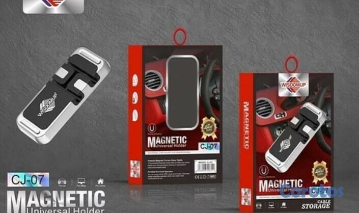accesorios para electronica - Soporte universal de celular magnetico para carro con adhesivo CJ-07 1
